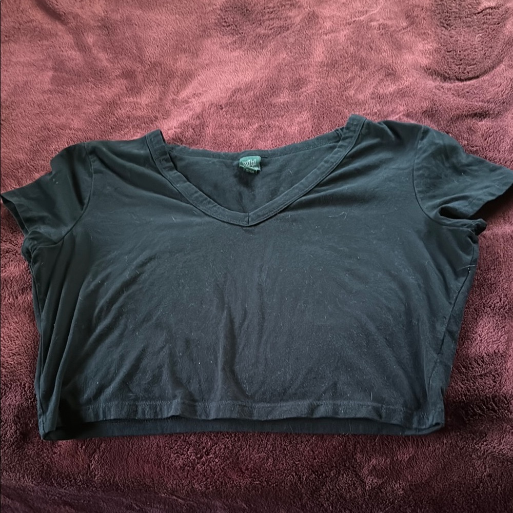 Wild Fable Green Crop T-Shirt